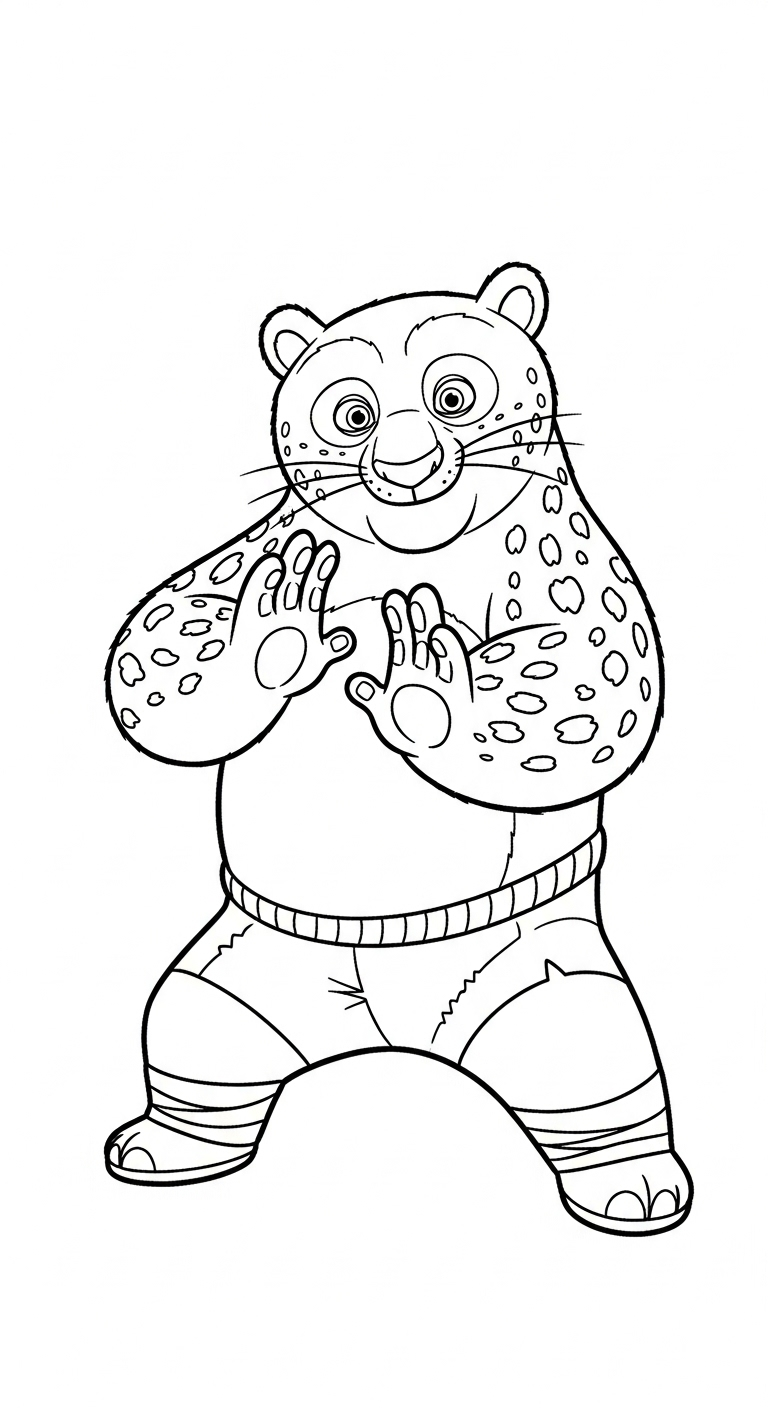 coloriage Leopard updated à imprimer a4