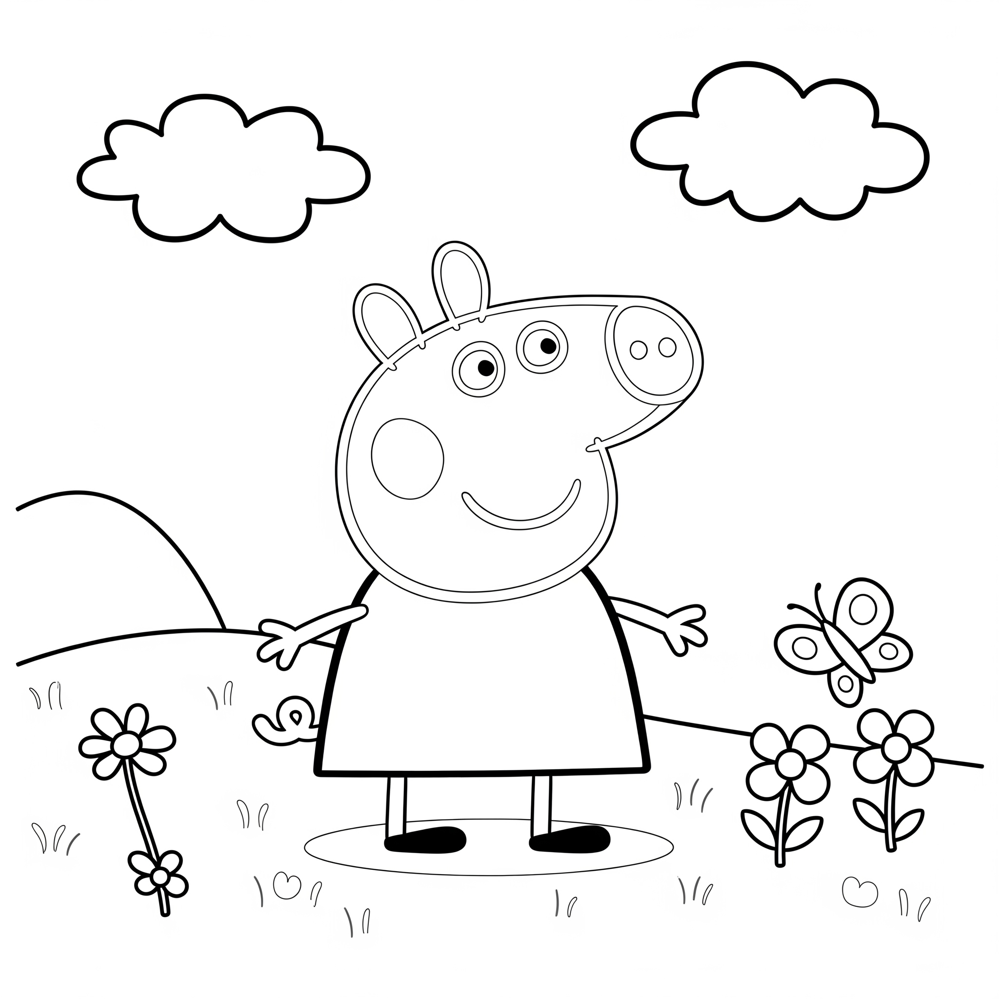 image de coloriage Peppa Pig update pour enfant