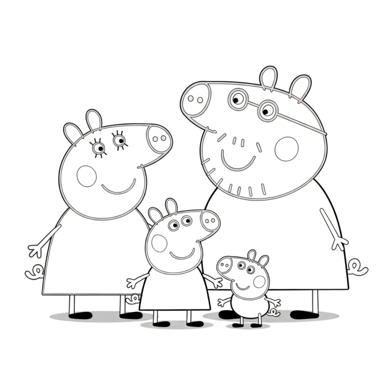 Peppa Pig da colorare