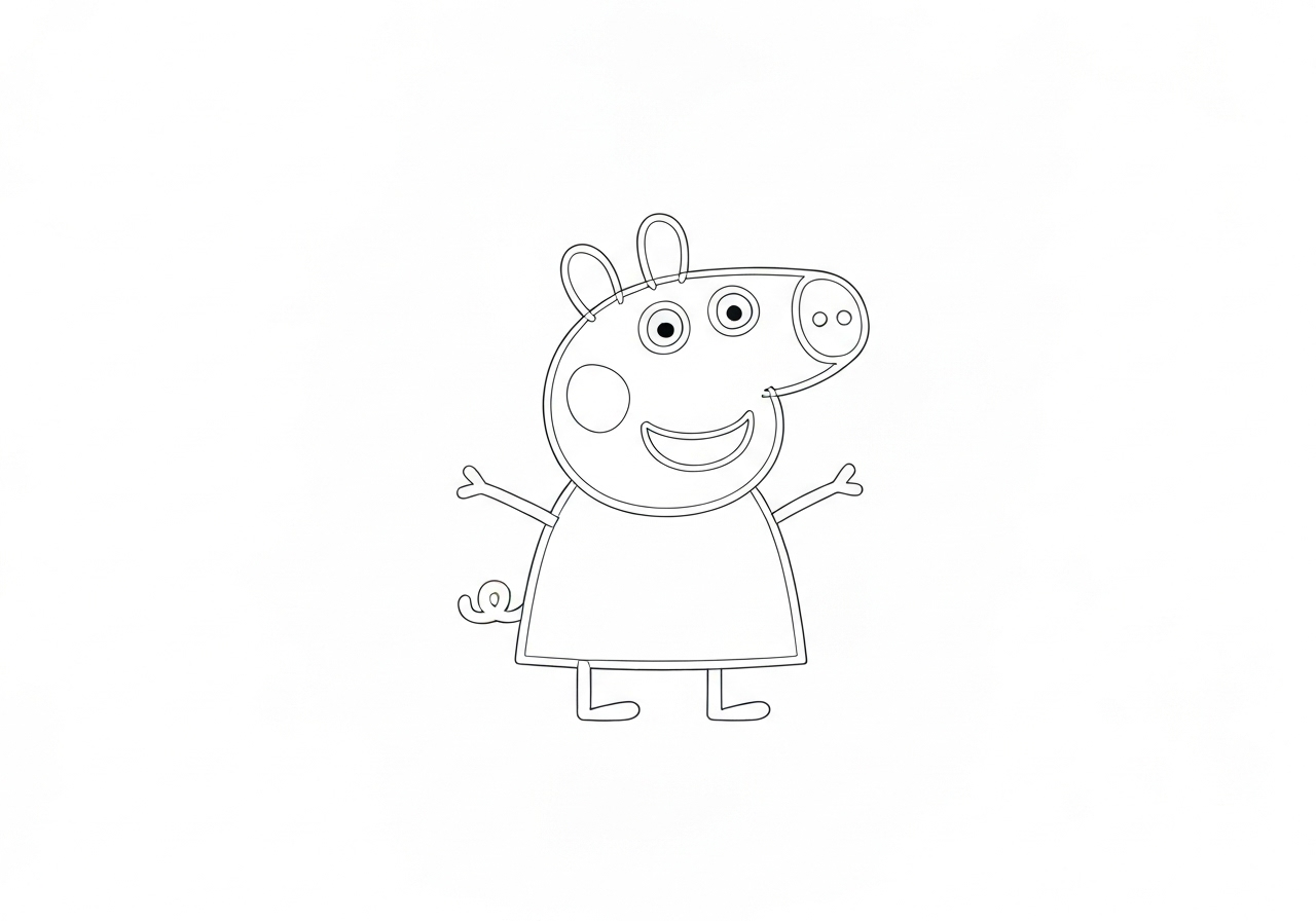 coloriage Peppa Pig update à imprimer pour enfant de 10 ans