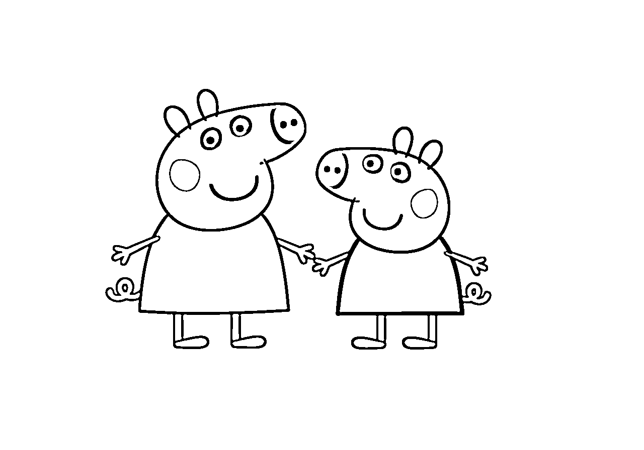 imprimer coloriage Peppa Pig update