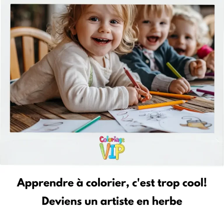 Coloriage Apprendre à colorier, c’est trop cool! Deviens un artiste en herbe avec coloriagevip.com!