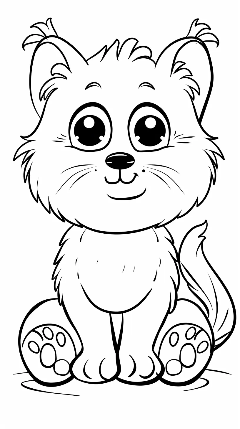 coloriage Animaux Kawaii a colorier en ligne gratuitement 1