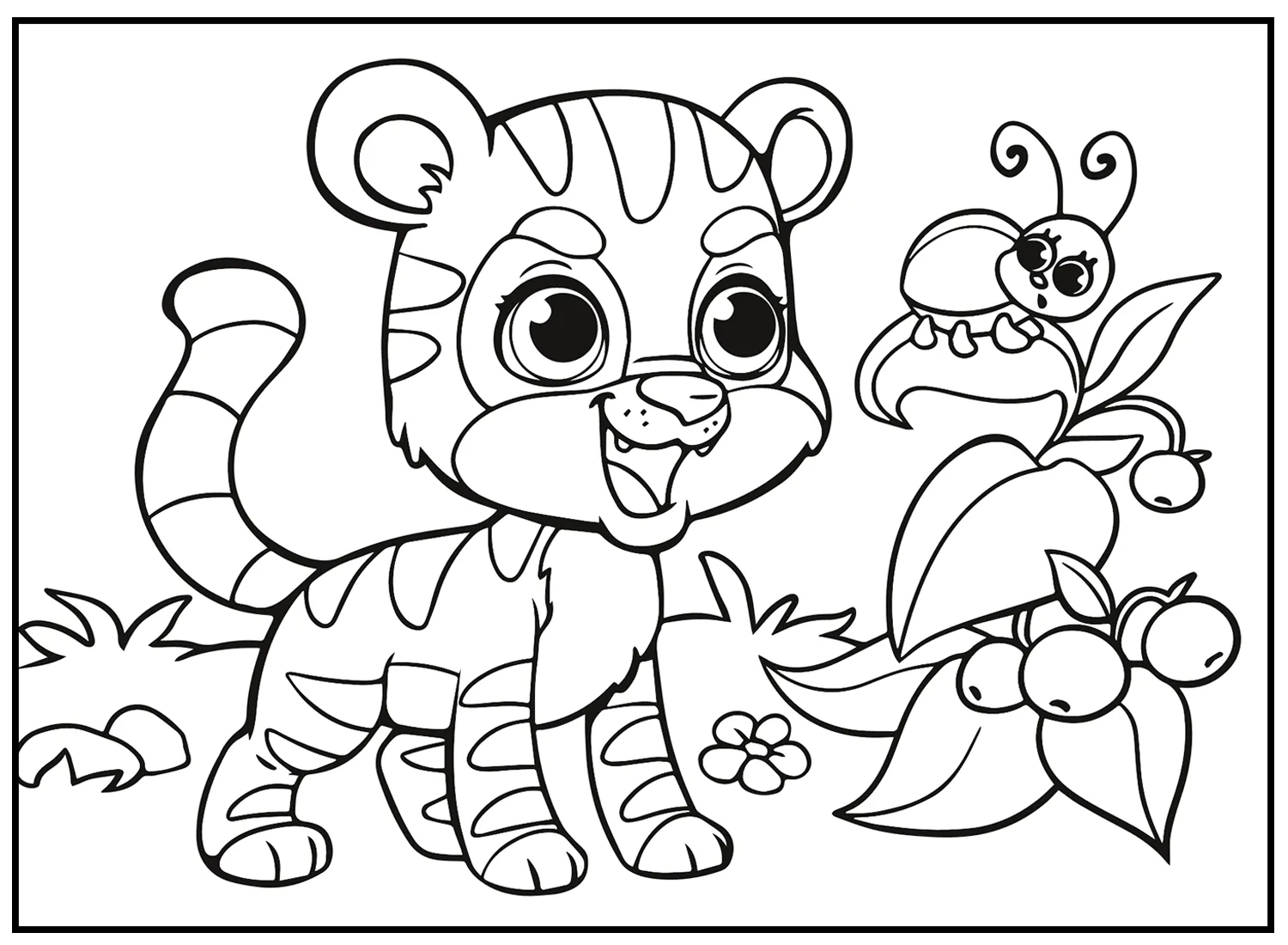 coloriage Animaux Kawaii à imprimer