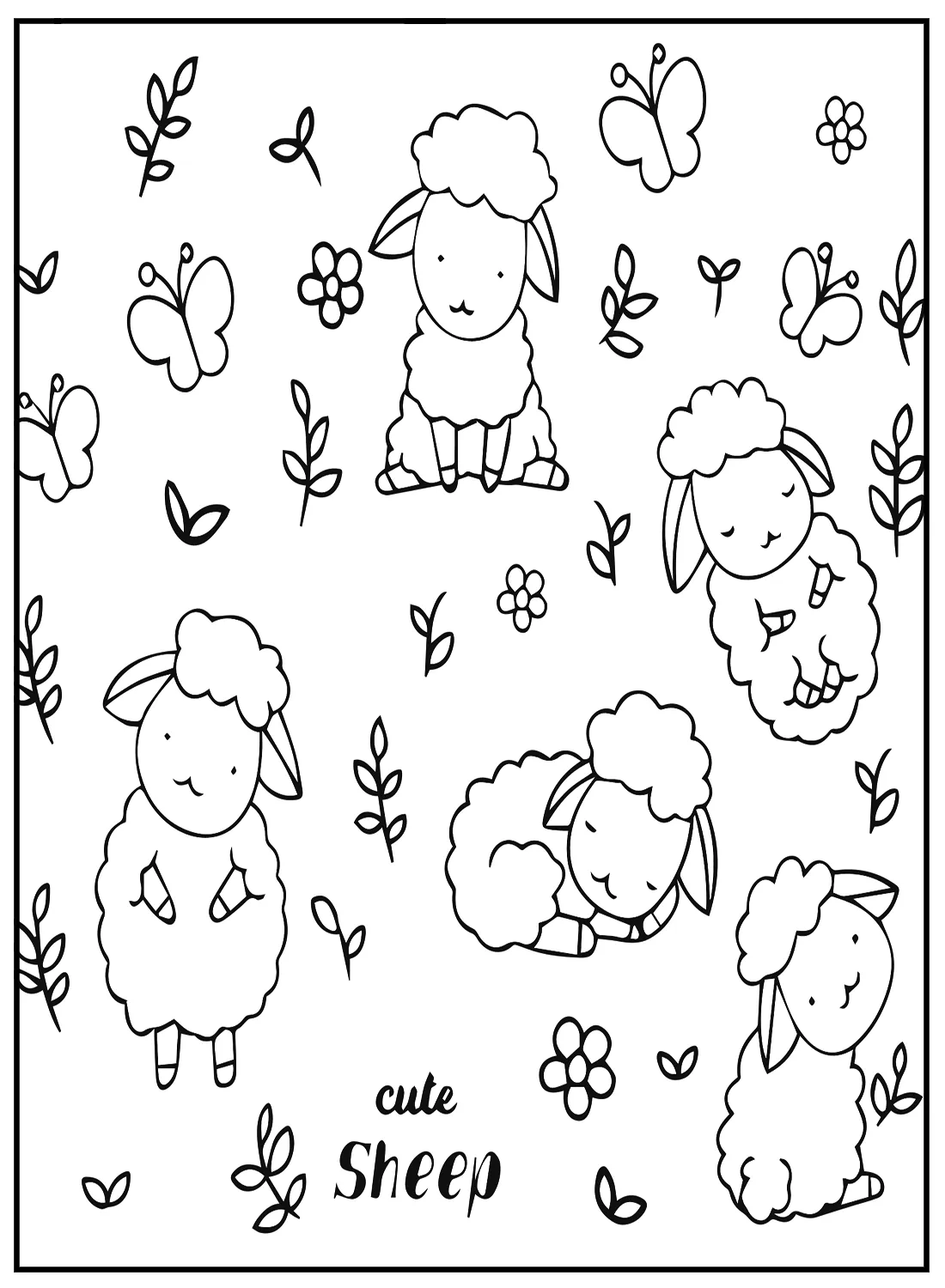 a imprimer coloriage Animaux Kawaii gratuit