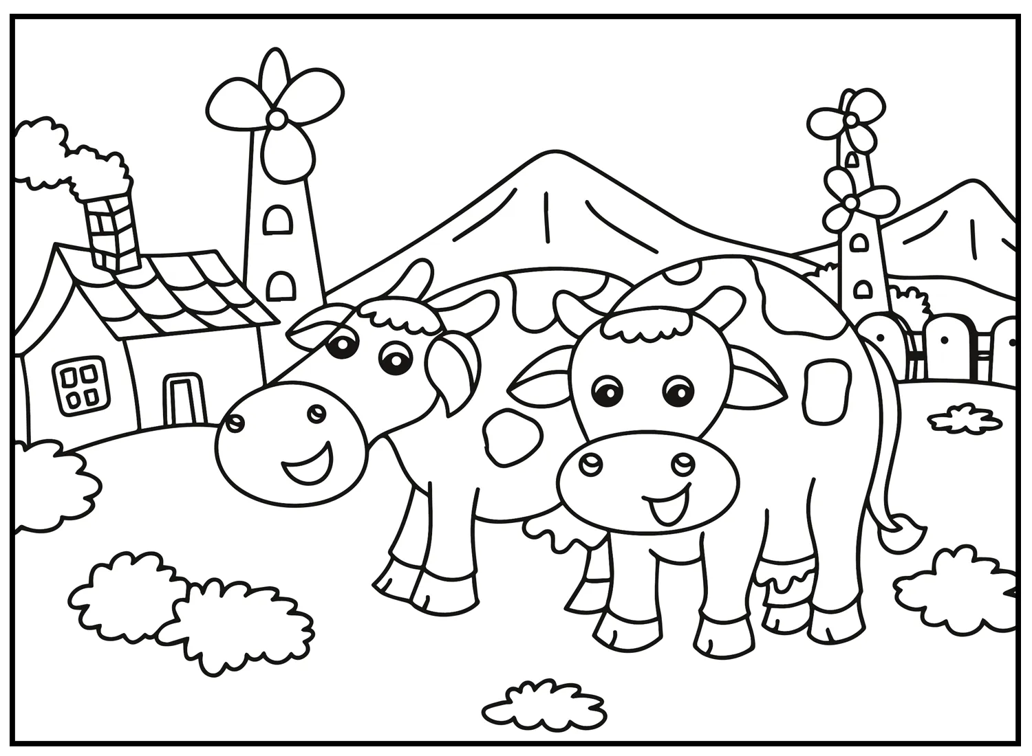 imprimer coloriage Animaux Kawaii