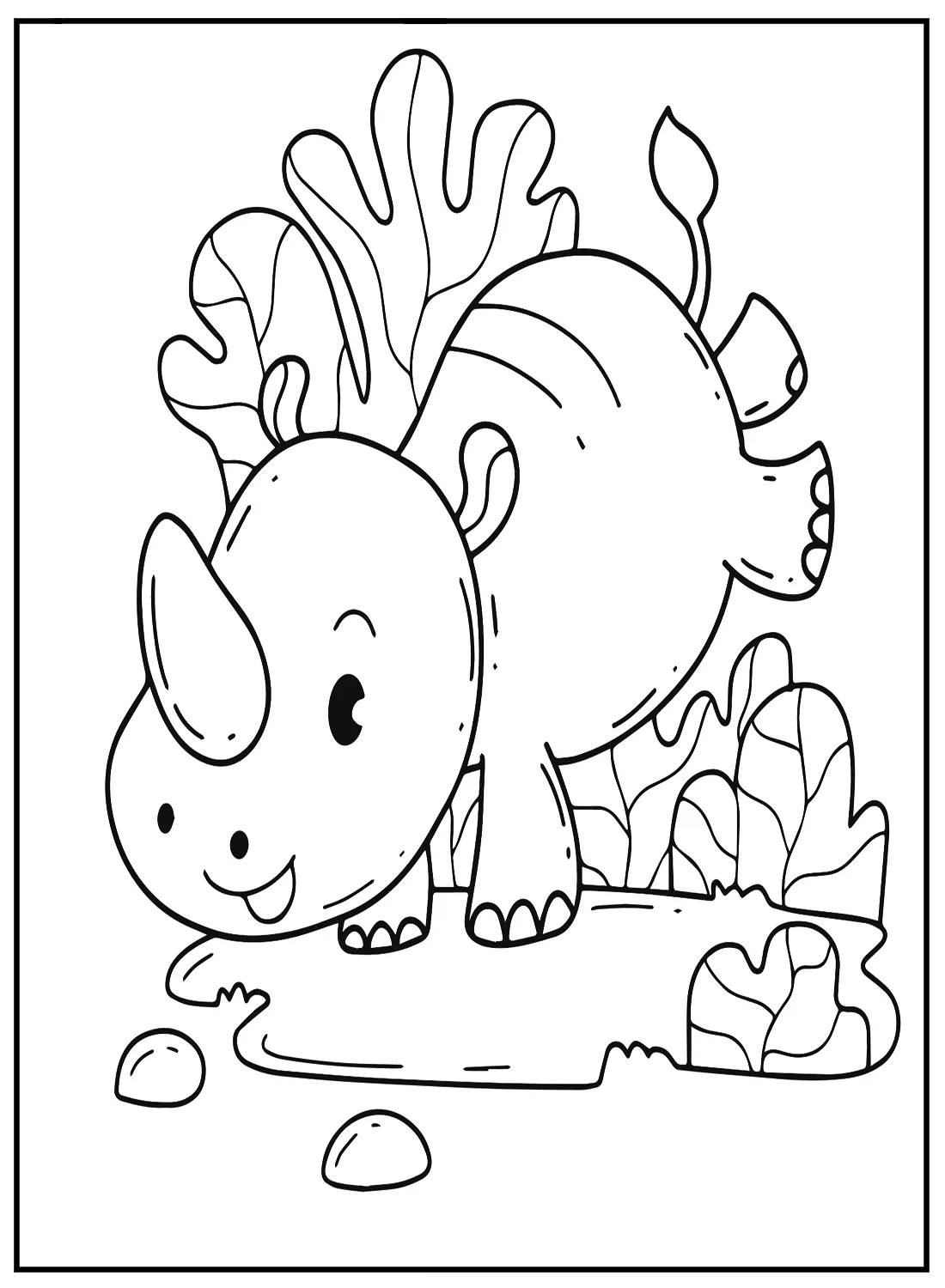 coloriage Animaux Kawaii pour enfant a imprimer gratuit 2