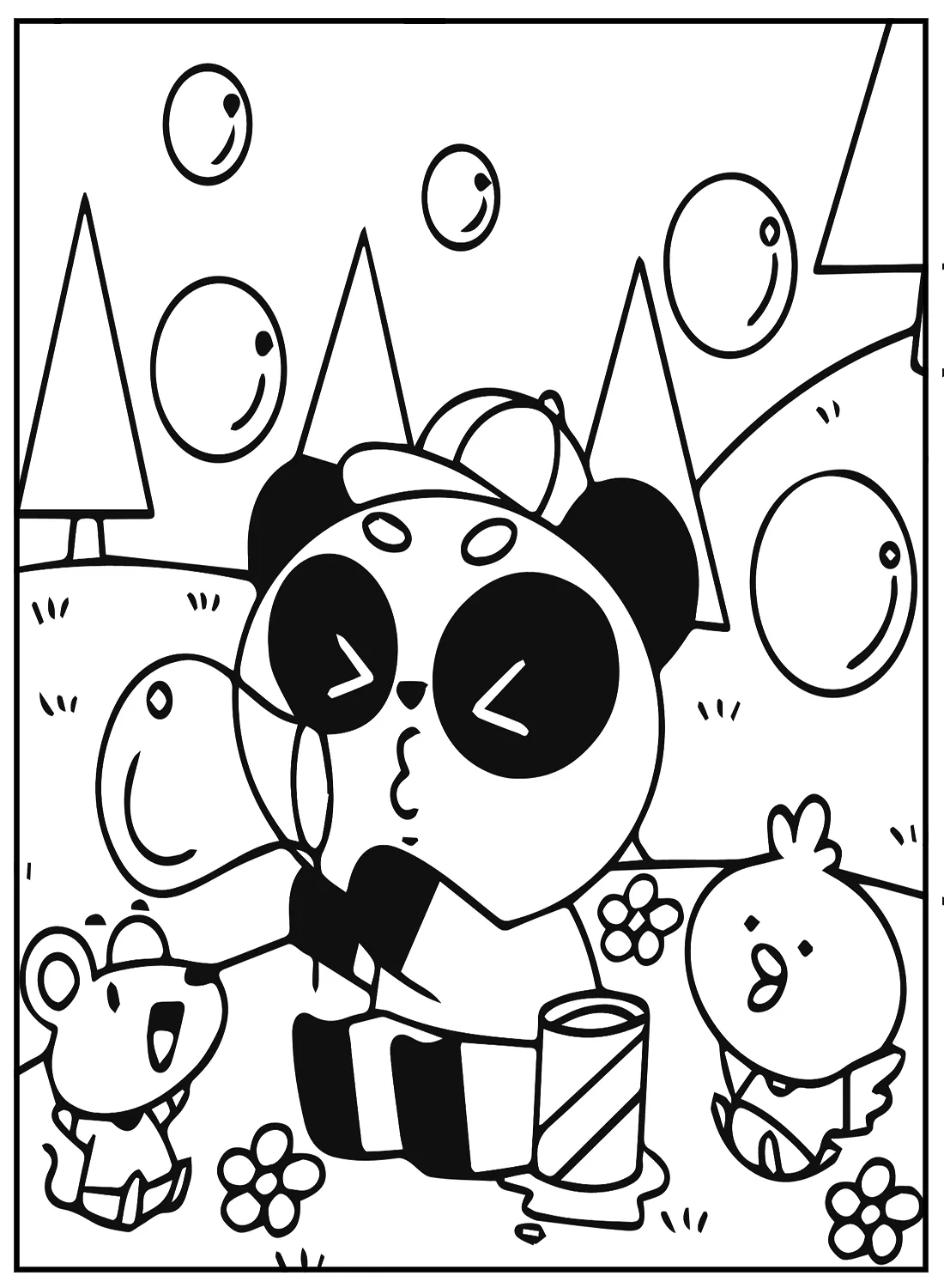 coloriage Animaux Kawaii a imprimer gratuitement 1