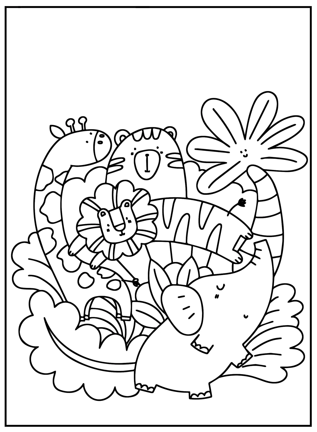 coloriage Animaux Kawaii a imprimer gratuit 1