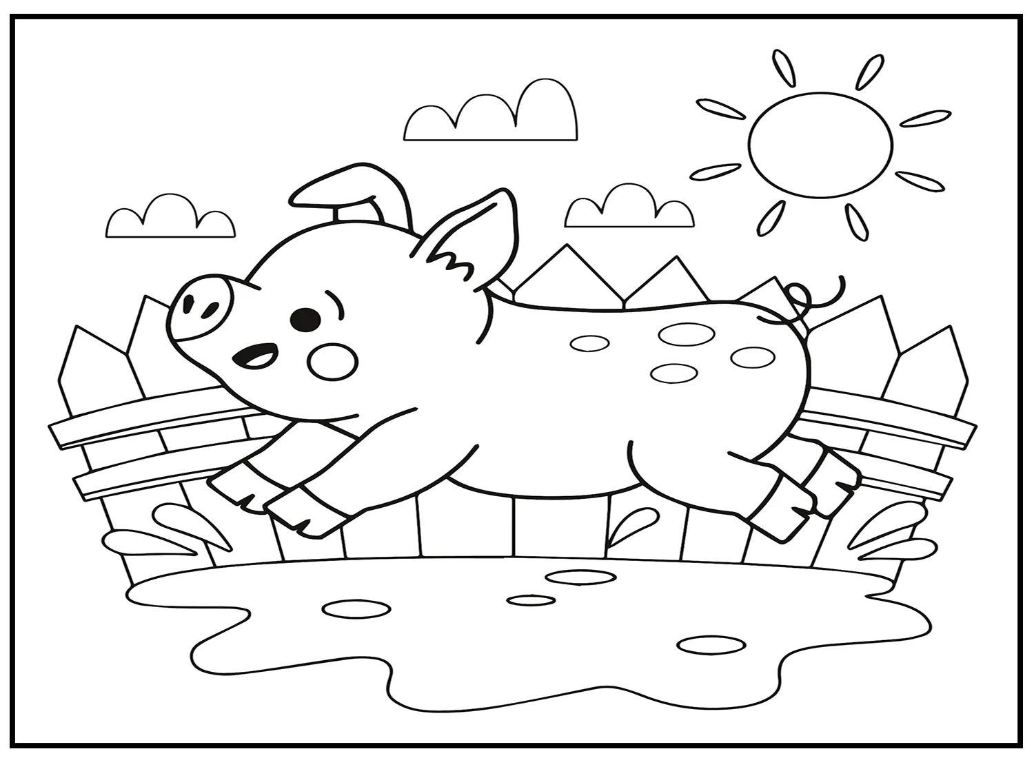 coloriage Animaux Kawaii à imprimer pour enfant de 2 ans