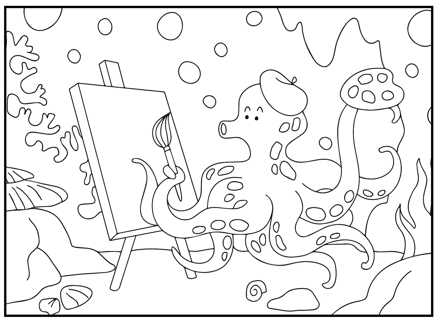 télécharger coloriage Animaux Kawaii gratuit 3