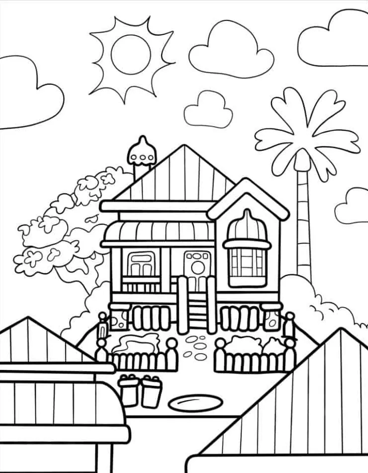 coloriage Bluey à imprimer gratuitement