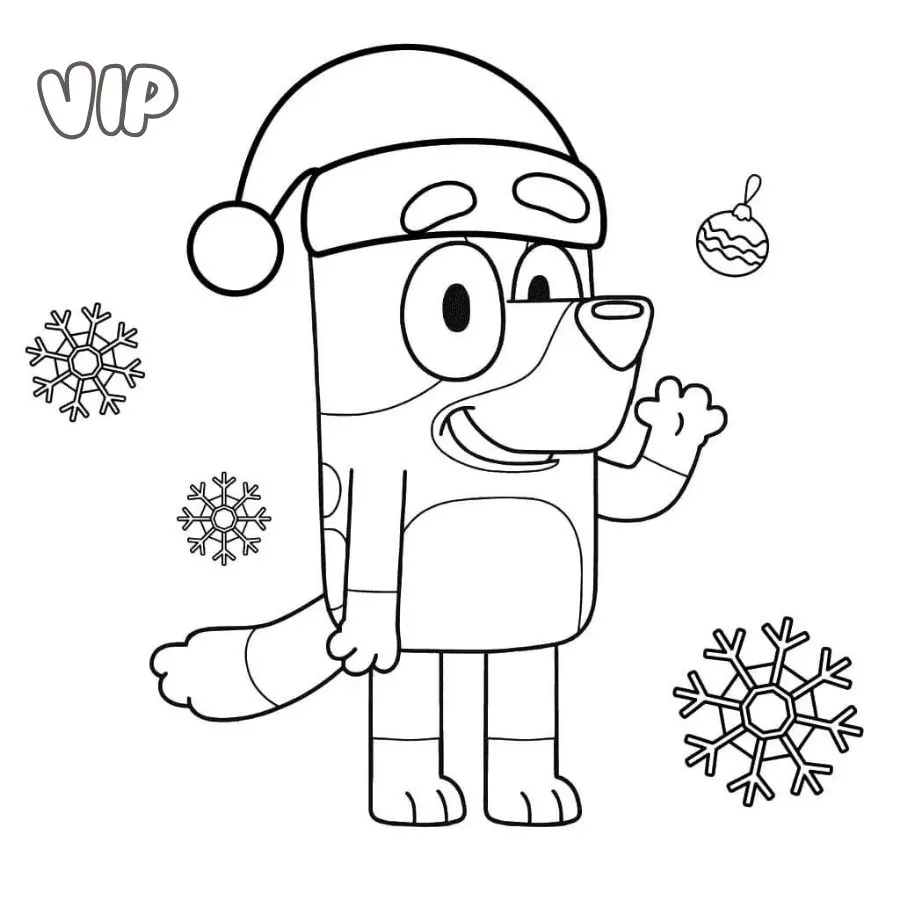 82+ Bluey para colorear gratis - Colores con Bluey y sus amigos