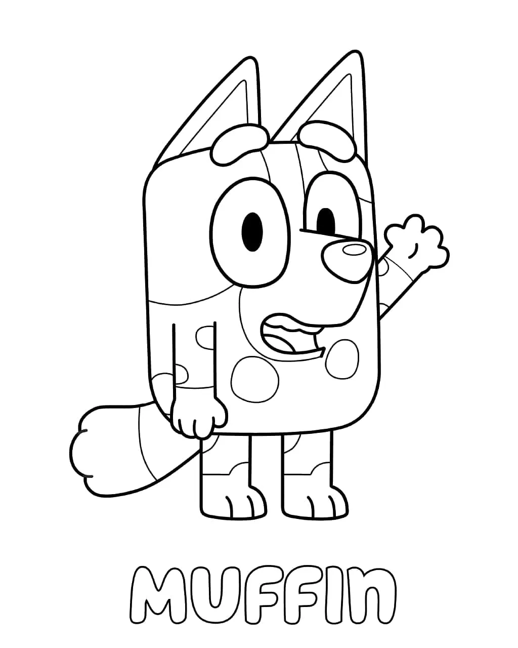 coloriage Bluey gratuit a imprimer 3