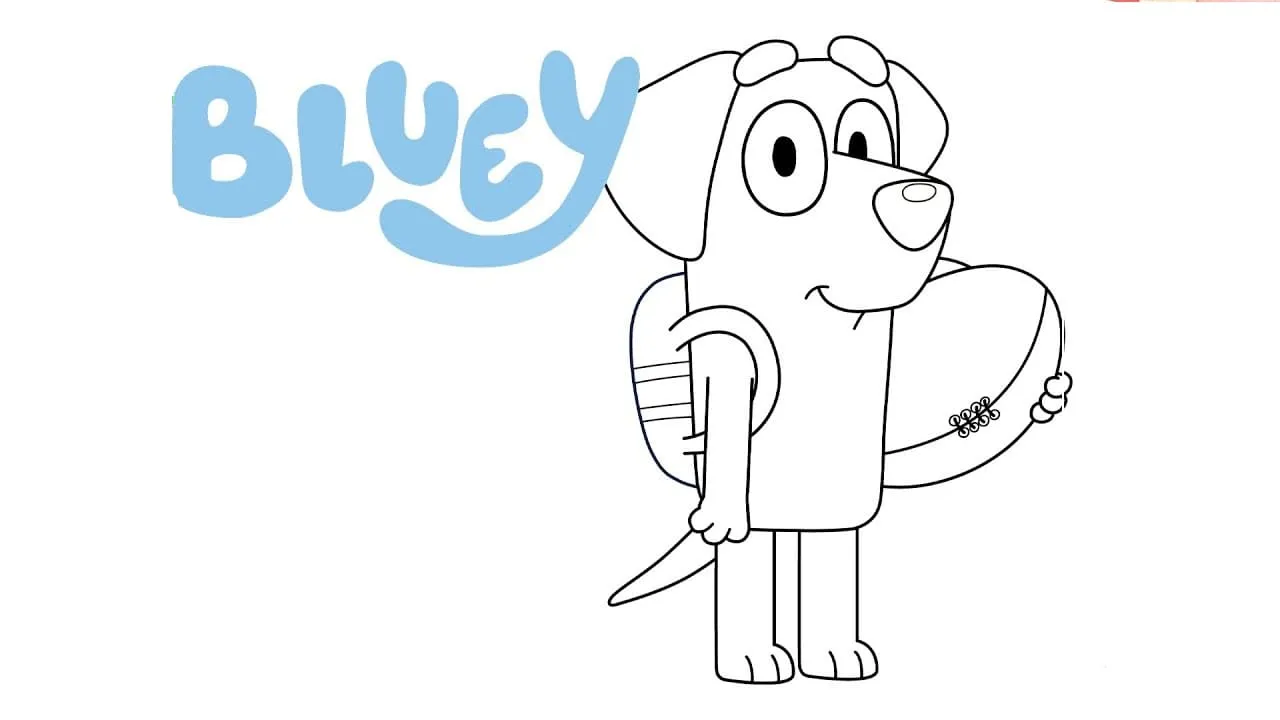 coloriage Bluey et dessins 1