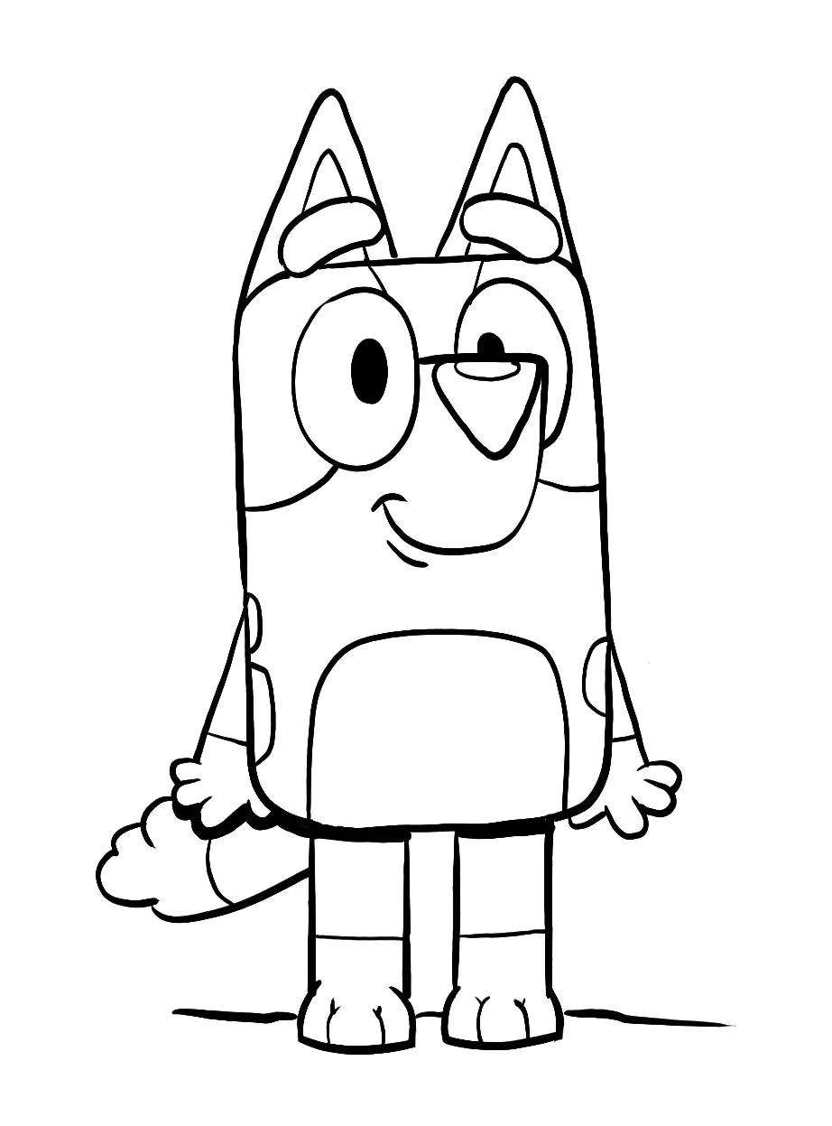 coloriage Bluey a colorier en ligne 2