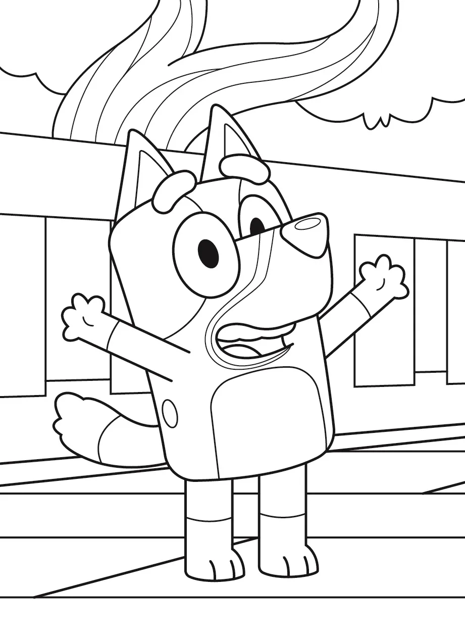 coloriage Bluey educatif pour enfant 2