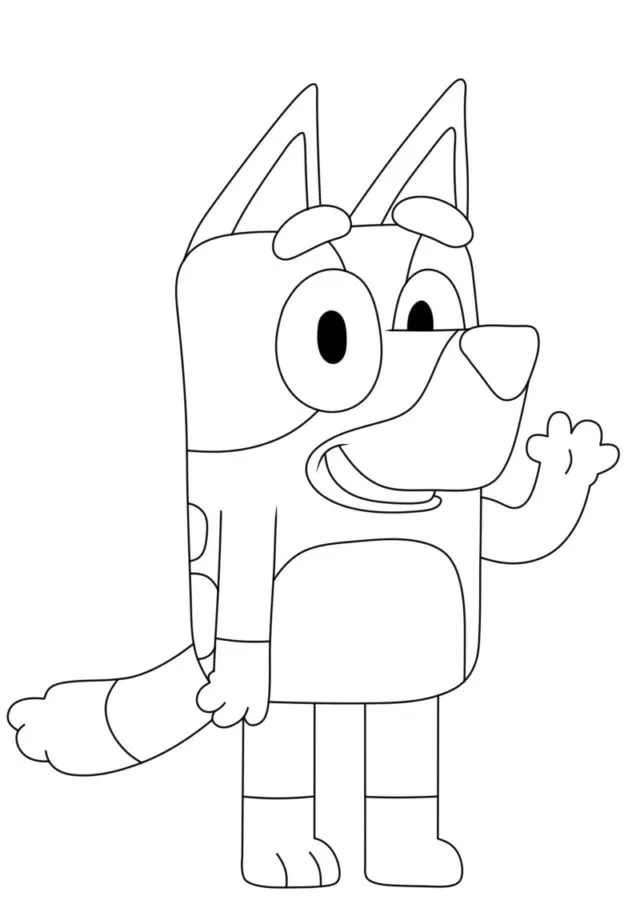 imprimer coloriage Bluey pour enfant 2