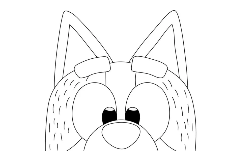 coloriage Bluey pour enfant de 8 ans 3