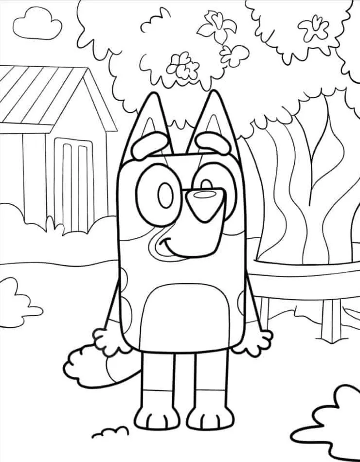 coloriage Bluey gratuit en ligne