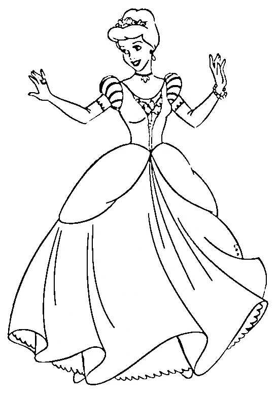 coloriage Cendrillon a imprimer 1