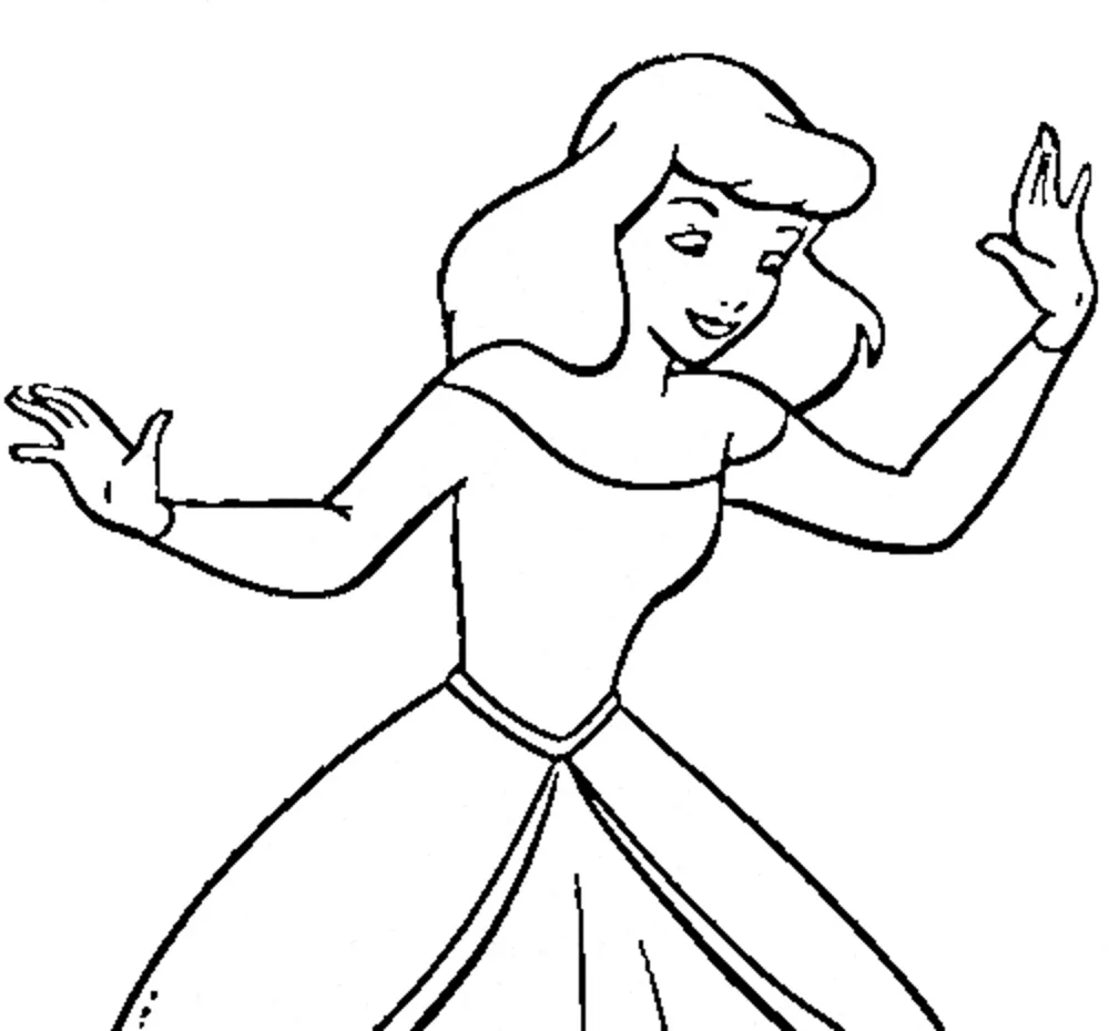 coloriage Cendrillon à imprimer gratuitement pdf