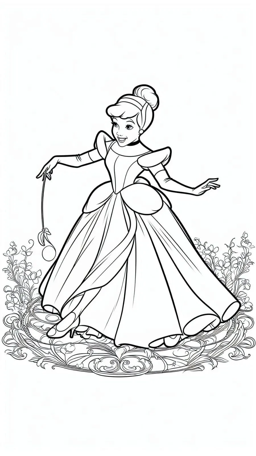 coloriage Cendrillon pour enfant gratuit