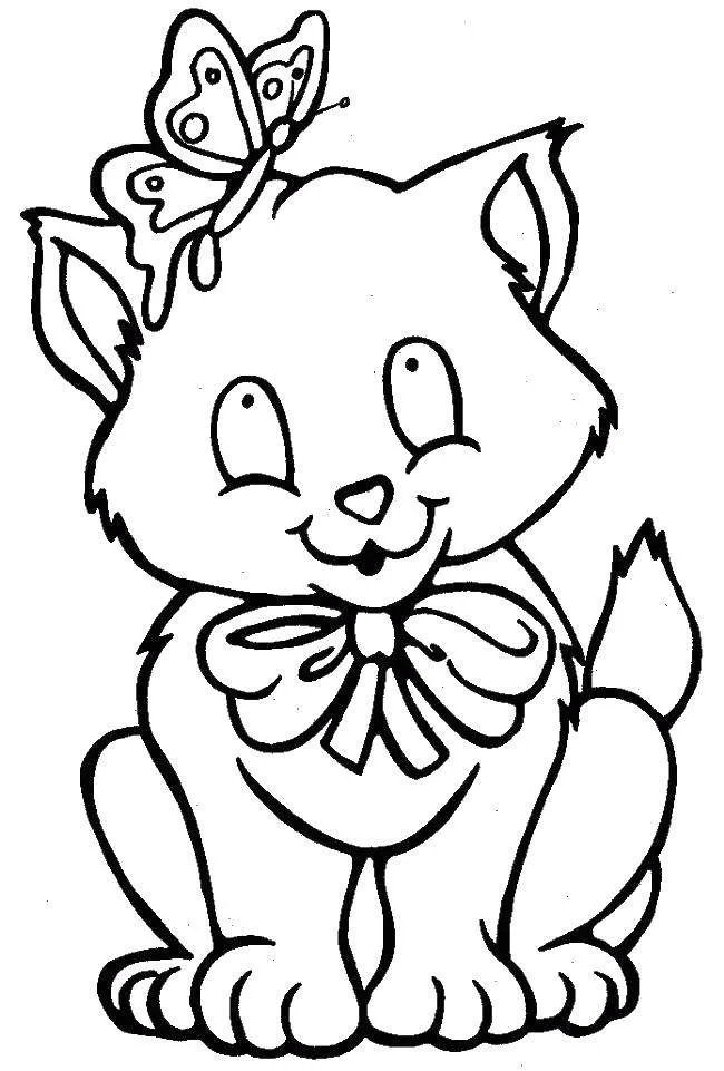 coloriage Chat pour enfant de 6 ans