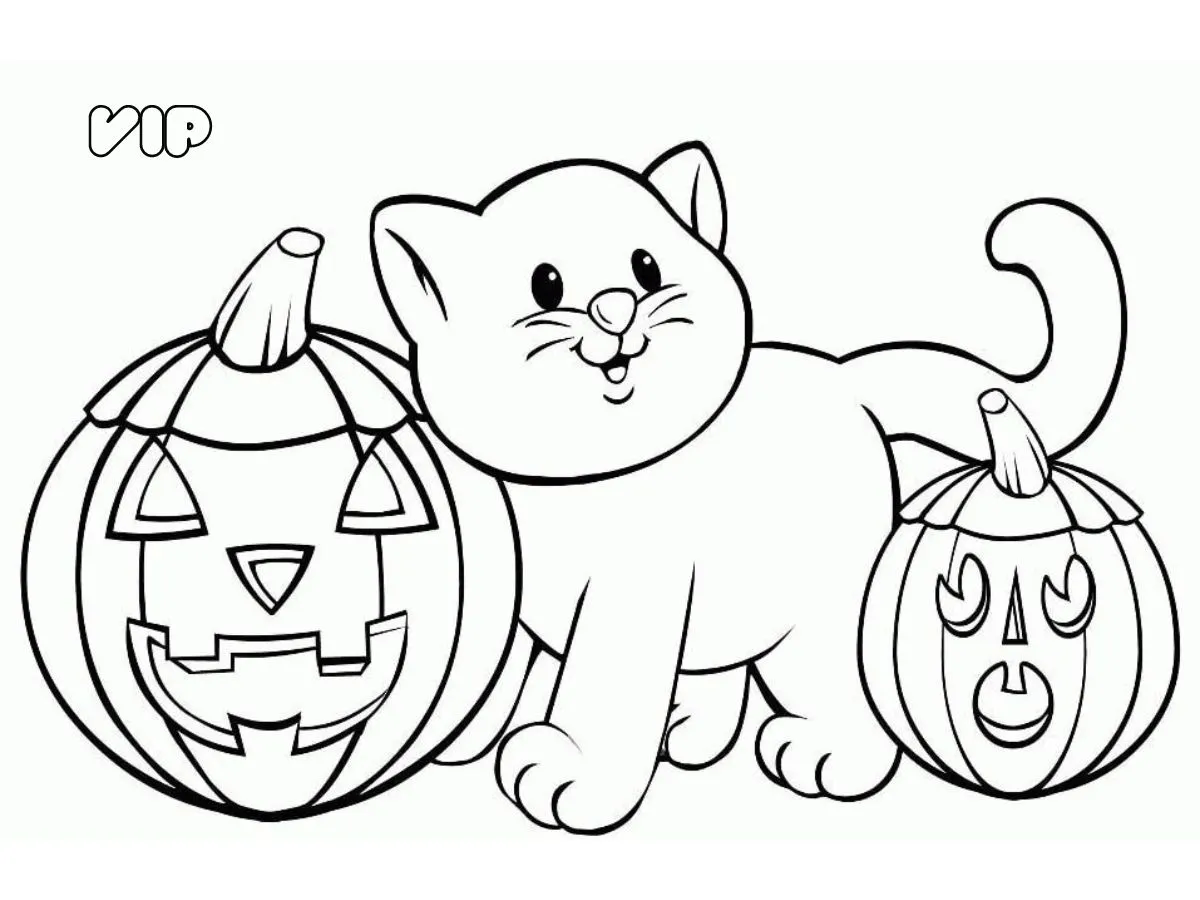 coloriage Chat pour enfant de 3 ans