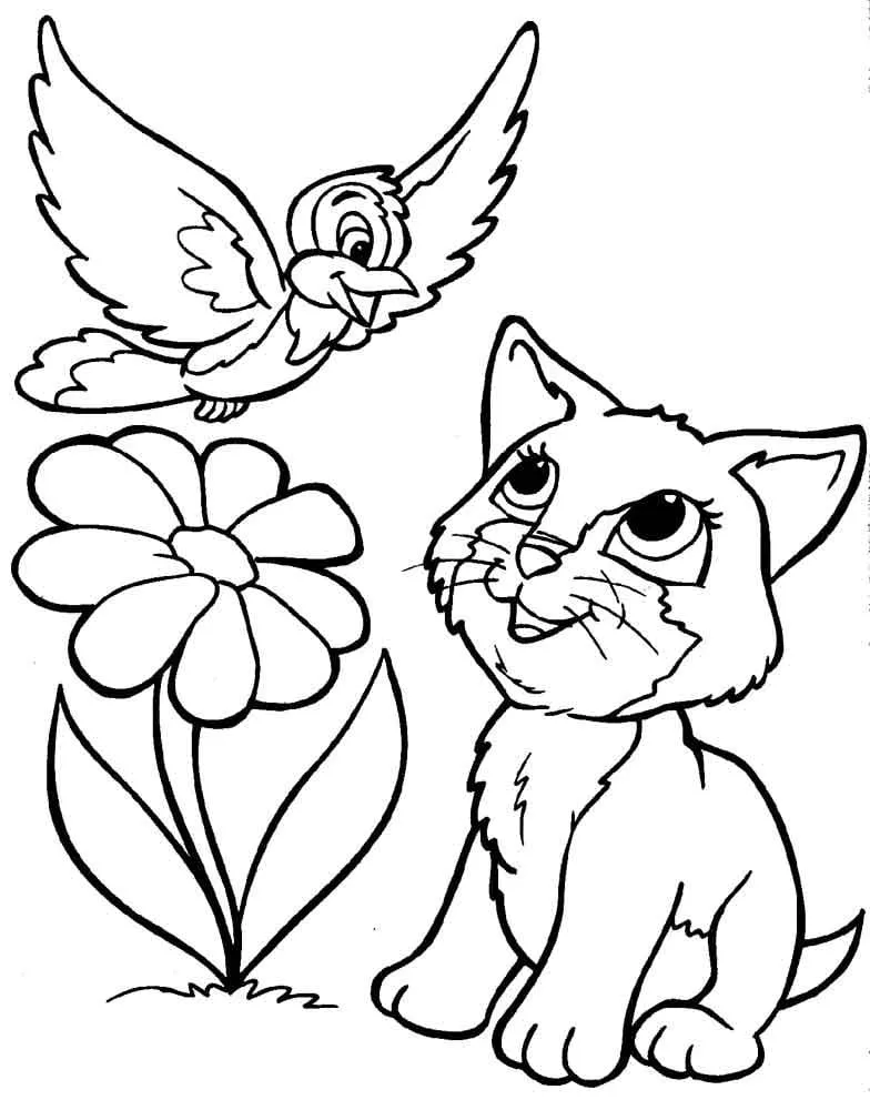 coloriage Chat pour enfant de à imprimer