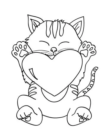 coloriage Chat et apprentissage 1