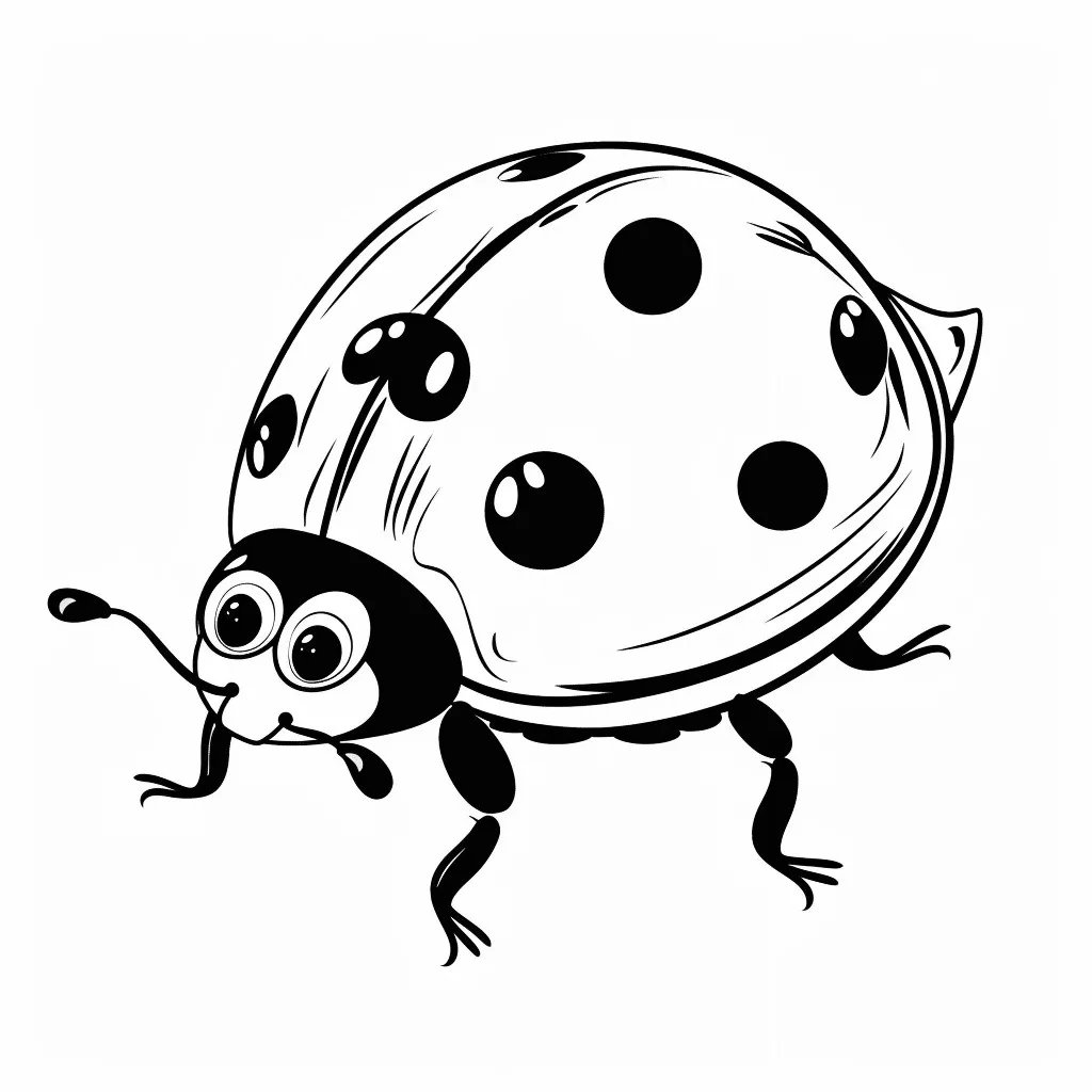 coloriage Coccinelle gratuit pour enfants 2