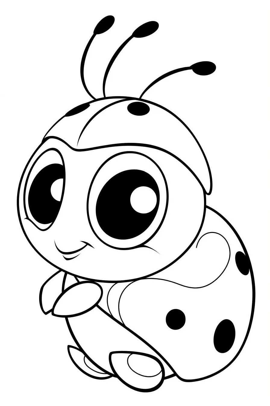 coloriage Coccinelle gratuit pour enfants 1