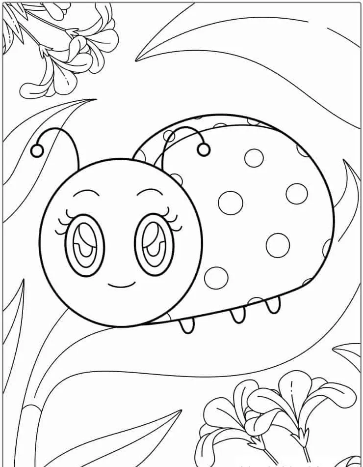 coloriage Coccinelle a imprimer gratuit