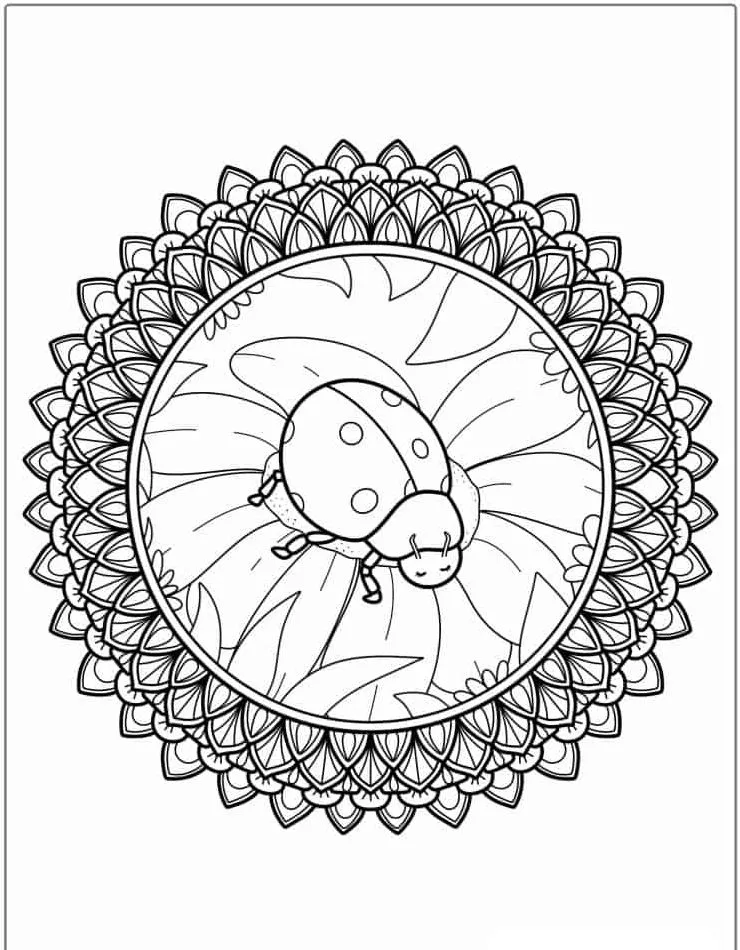 a imprimer coloriage Coccinelle gratuit