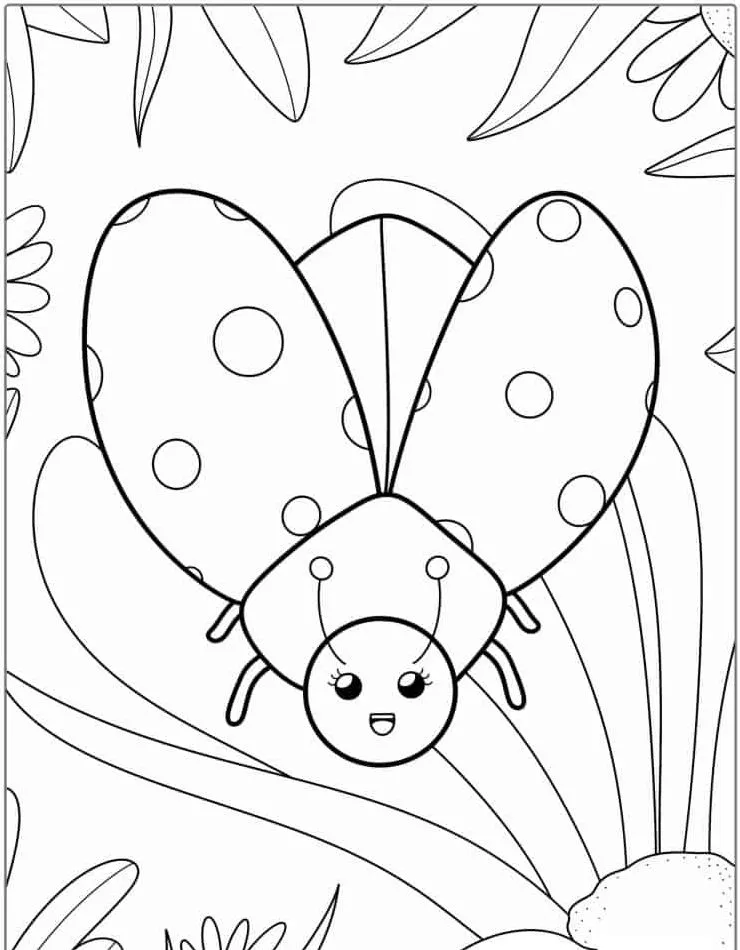 coloriage Coccinelle a dessiner en ligne