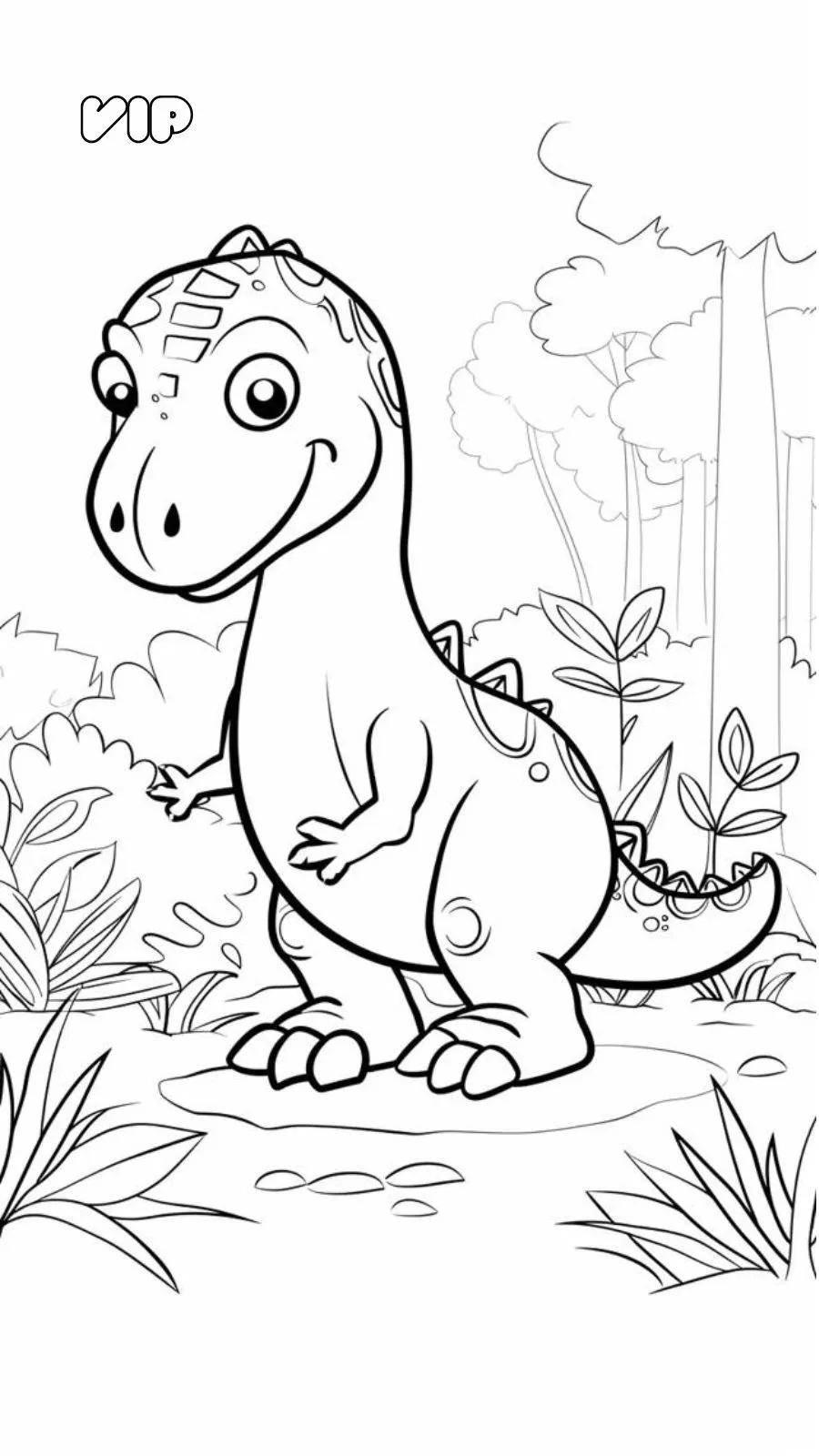 télécharger coloriage Dinosaure gratuit