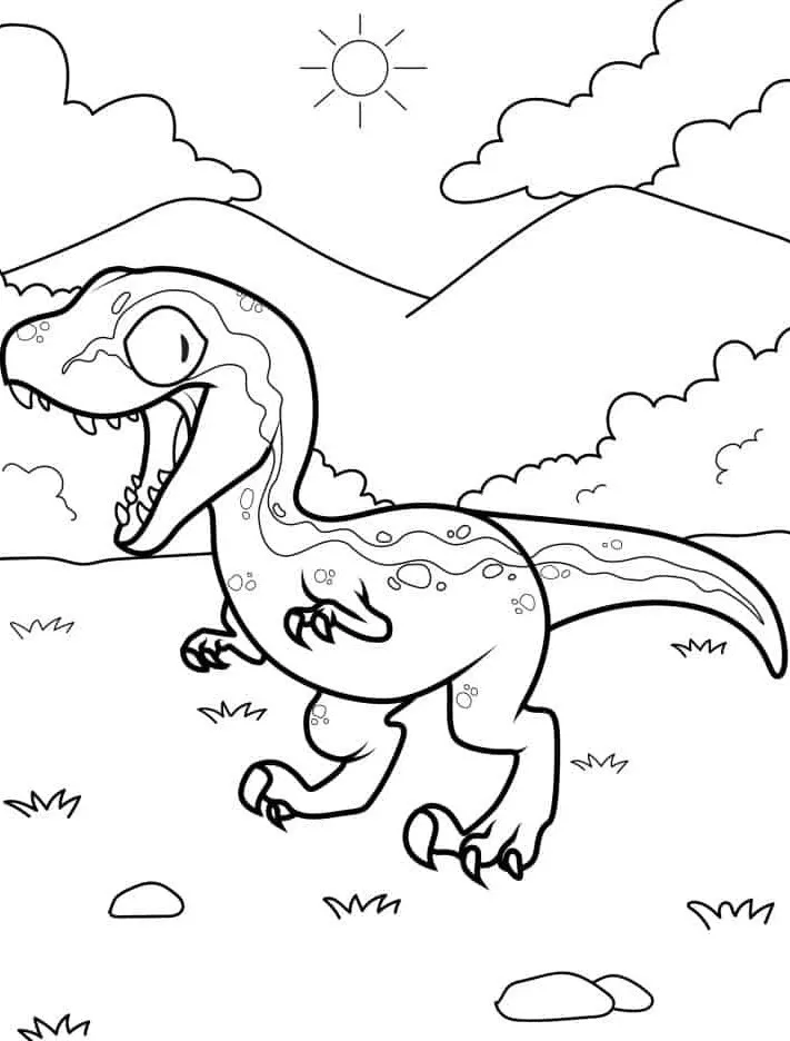 imprimer coloriage Dinosaures 1