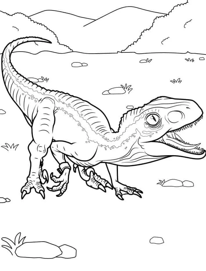 imprimer coloriage Dinosaures gratuit 1