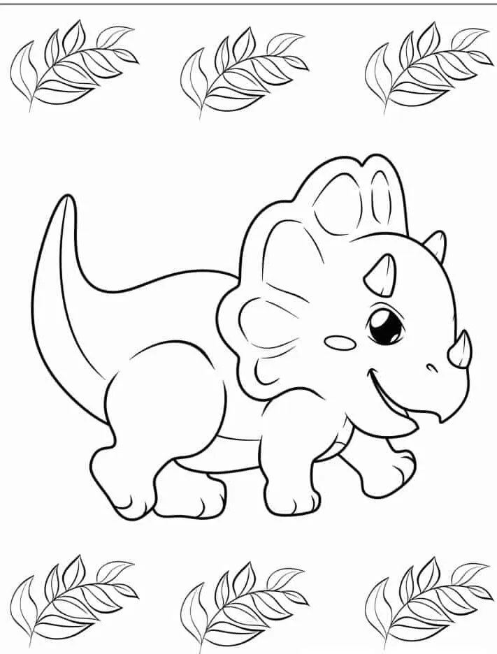 coloriage Dinosaures pour enfant de 5 ans