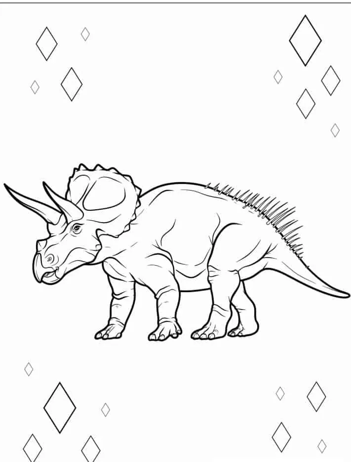 coloriage Dinosaures a dessiner et imprimer 1