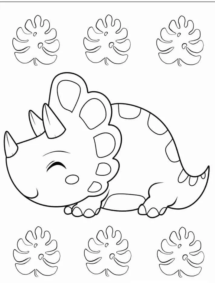 coloriage Dinosaures à imprimer pdf gratuit 1