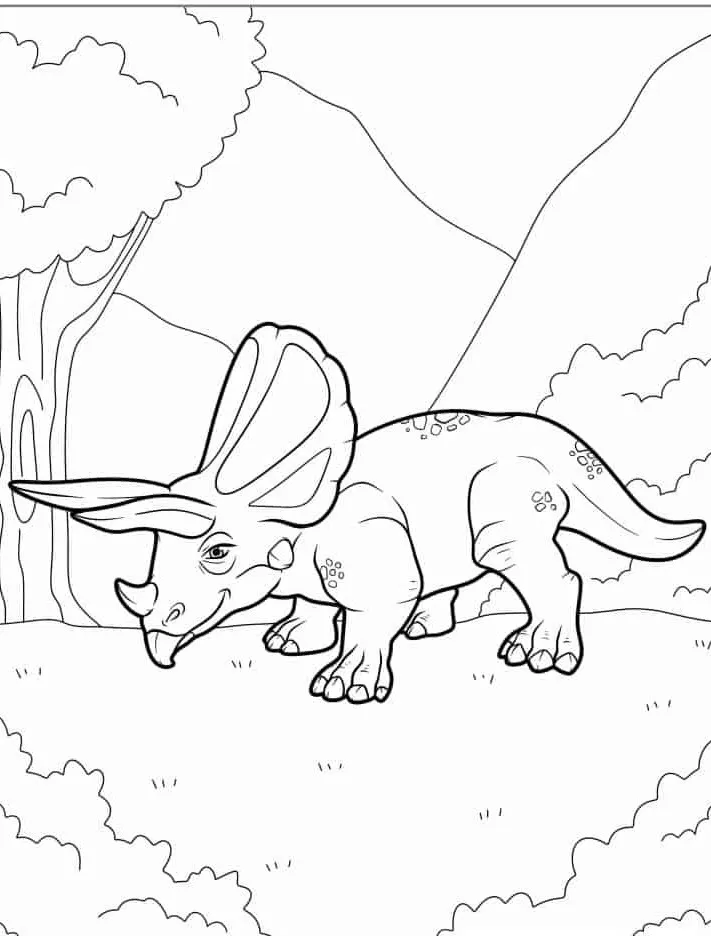 coloriage Dinosaures pour enfants à télécharger