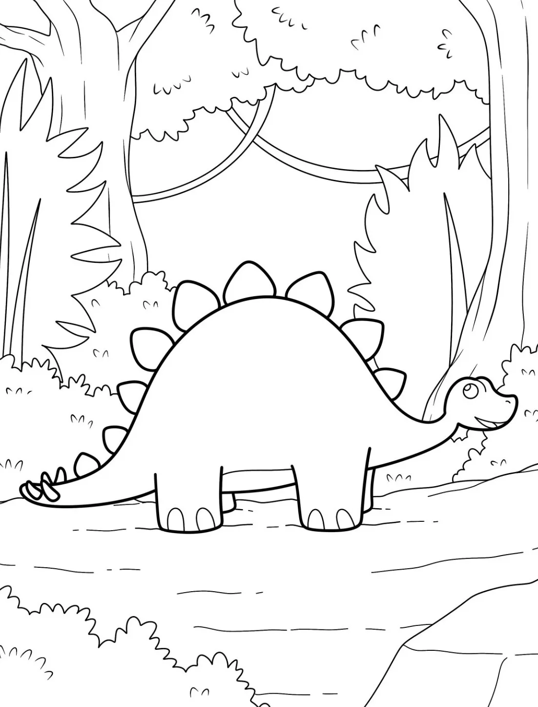 coloriage Dinosaures a dessiner en ligne