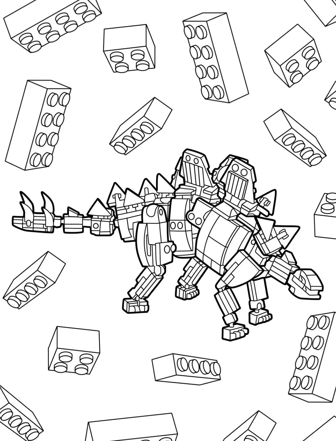 coloriage Dinosaures à imprimer pour enfant de 10 ans