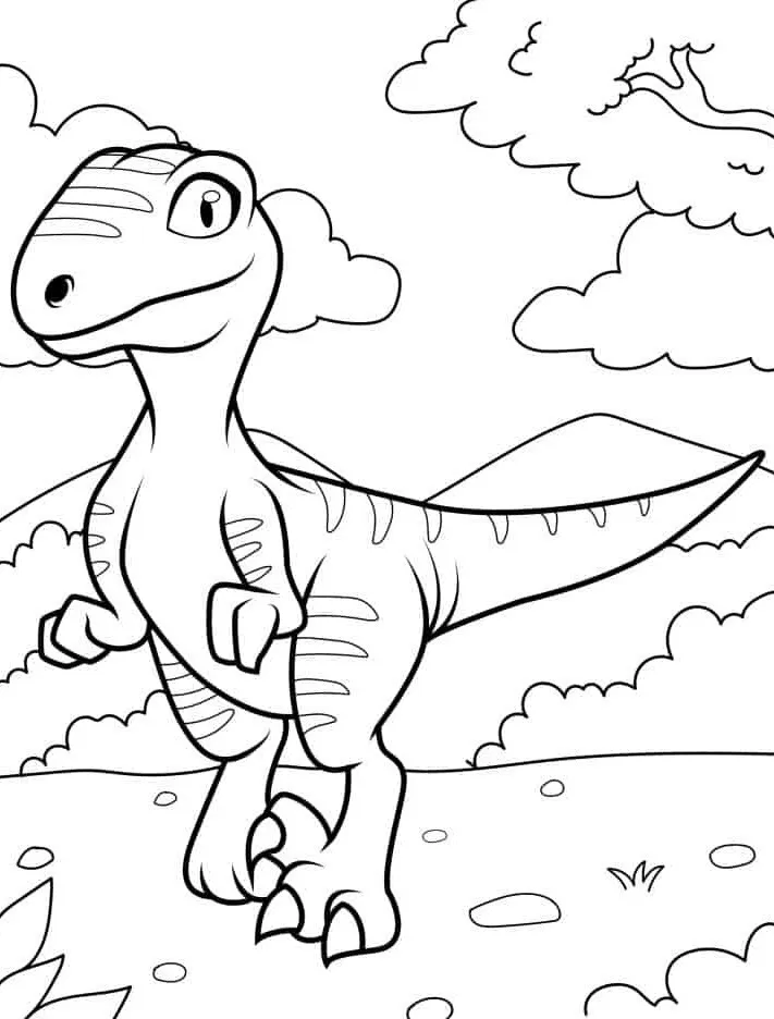 image pour coloriage Dinosaures enfant