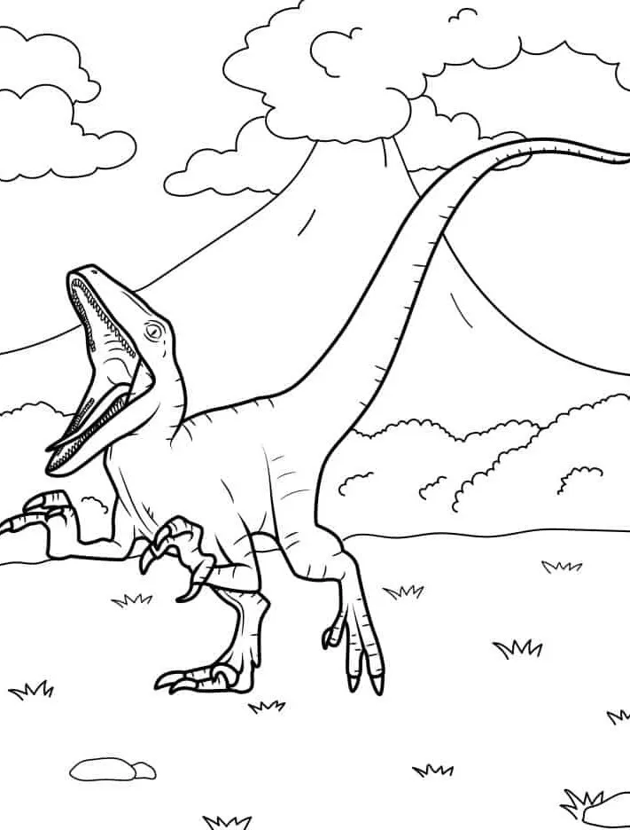 imprimer coloriage Dinosaures 2