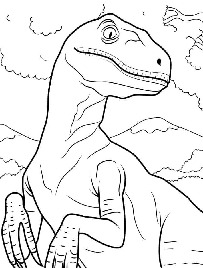 coloriage Dinosaures educatif pour enfant 1