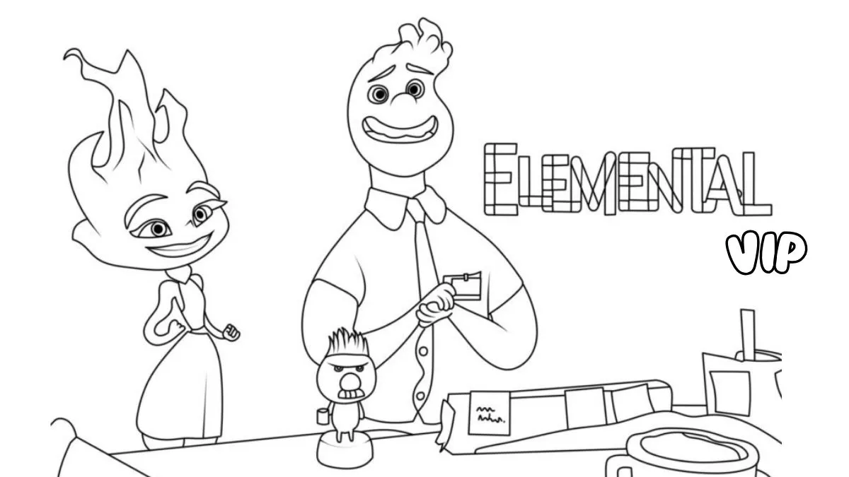 coloriage Elemental à imprimer gratuitement