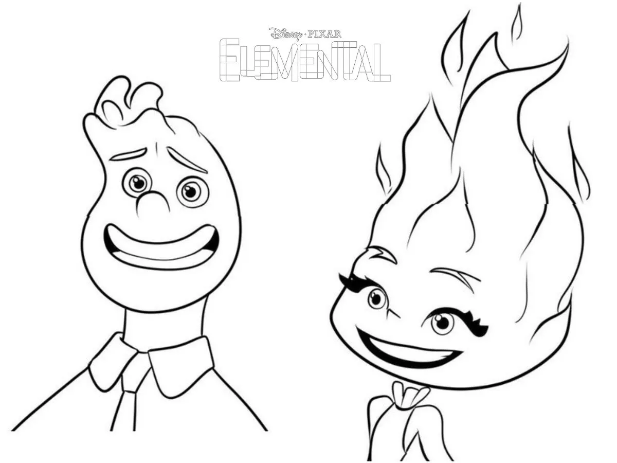 coloriage Elemental à imprimer pdf gratuit